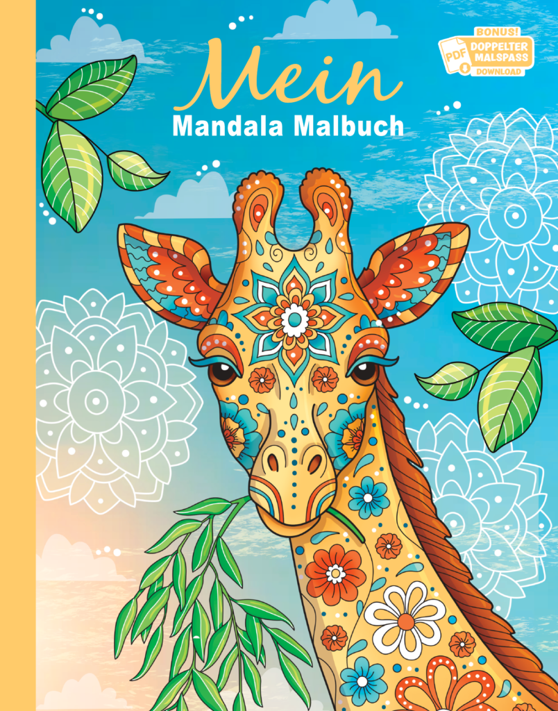 Mein tierisch tolles Mandala Malbuch: 55 wunderschöne und einzigartige Tier - Mandalas für Kinder ab 10 Jahren zum Ausmalen und Entspannen.
