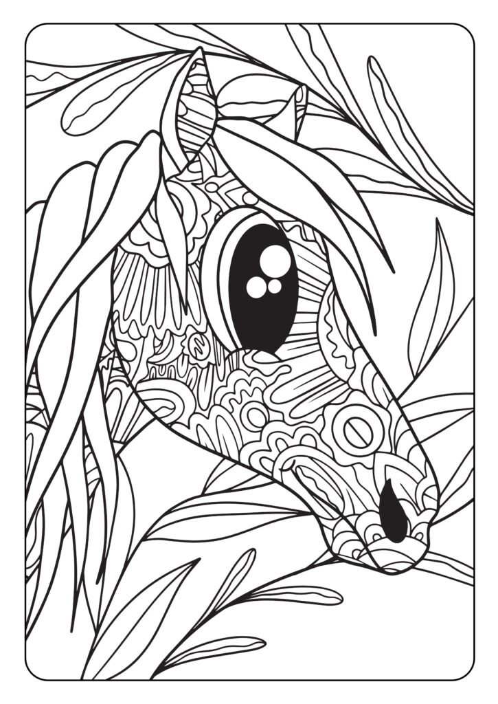 Mein Pferde Mandala Malbuch: 50 wunderschöne und liebevoll gestaltete Pferde-Mandalas für Kinder zum Ausmalen und Entspannen. (Die schönsten Pferde-Malbücher von Christoph Alexander, Band 4)