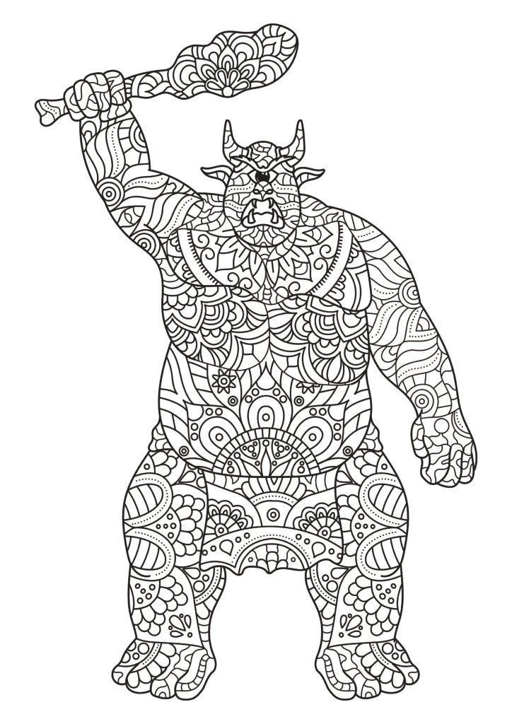 Mein Monster Mandala Malbuch: 50 tolle Monster-Mandalas für Kinder zum Ausmalen und Entspannen.
