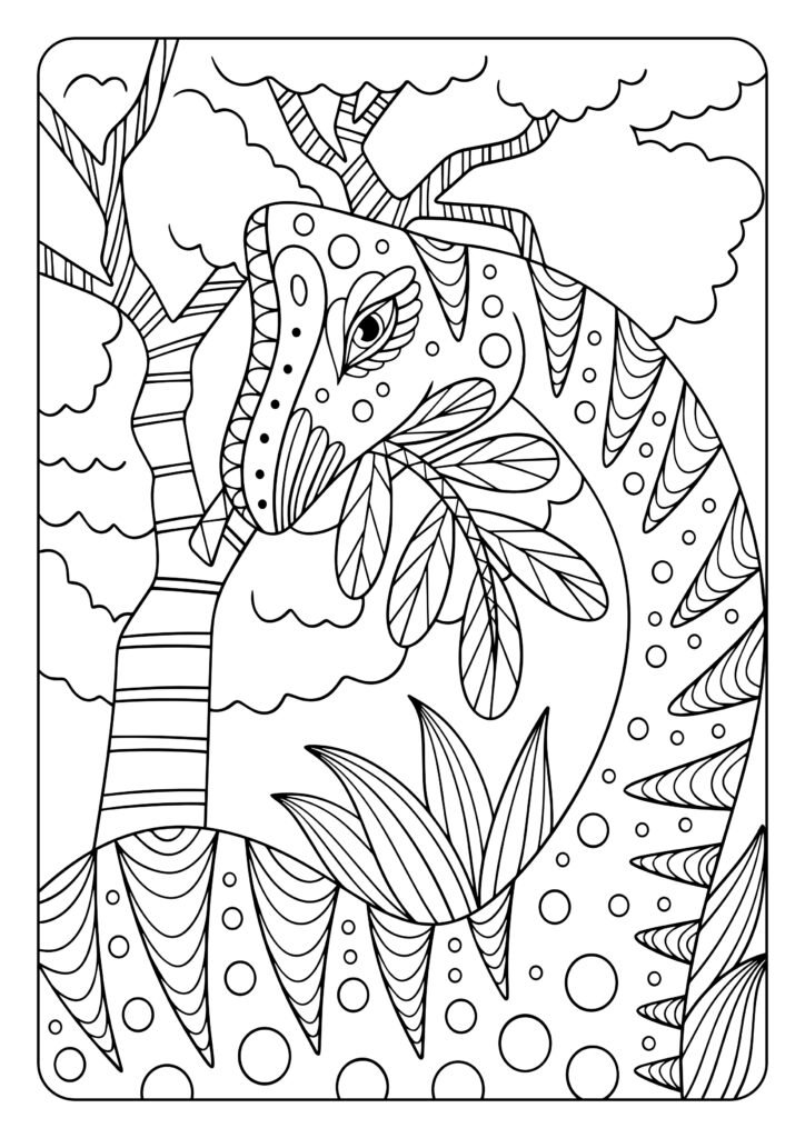 Mein dinotastisches Mandala Malbuch: 50 tolle Dino-Mandalas für Kinder zum Ausmalen und Entspannen.
