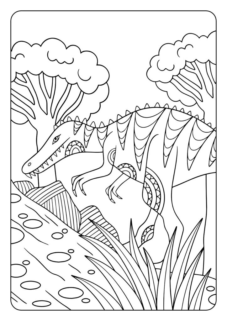 Mein dinotastisches Mandala Malbuch: 50 tolle Dino-Mandalas für Kinder zum Ausmalen und Entspannen.