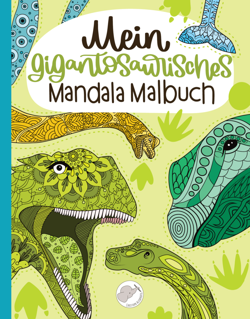 Mein gigantosaurisches Mandala Malbuch: 55 eindrucksvolle und einzigartige Dino - Mandalas für Kinder ab 8 Jahren zum Ausmalen und Entspannen.