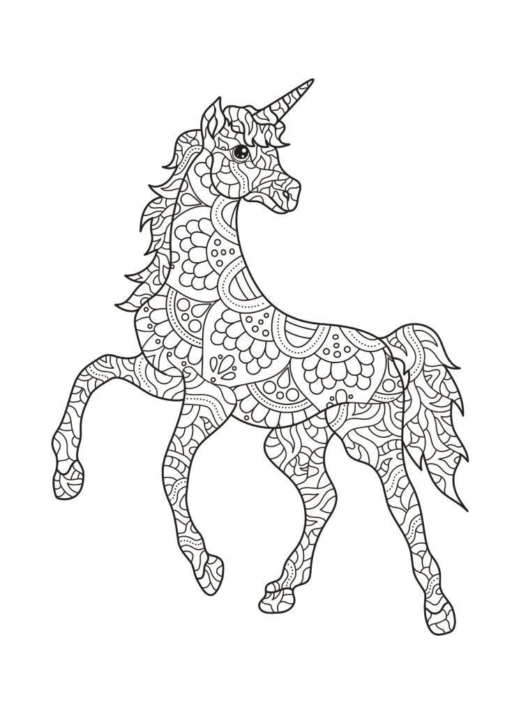 Mein einhorntastisches Mandala Malbuch: 50 wunderschöne Einhorn Mandalas für Kinder ab 8 Jahren zum Ausmalen und Entspannen.