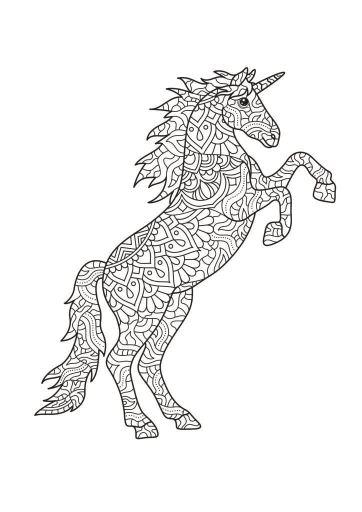 Mein einhorntastisches Mandala Malbuch: 50 wunderschöne Einhorn Mandalas für Kinder ab 8 Jahren zum Ausmalen und Entspannen.