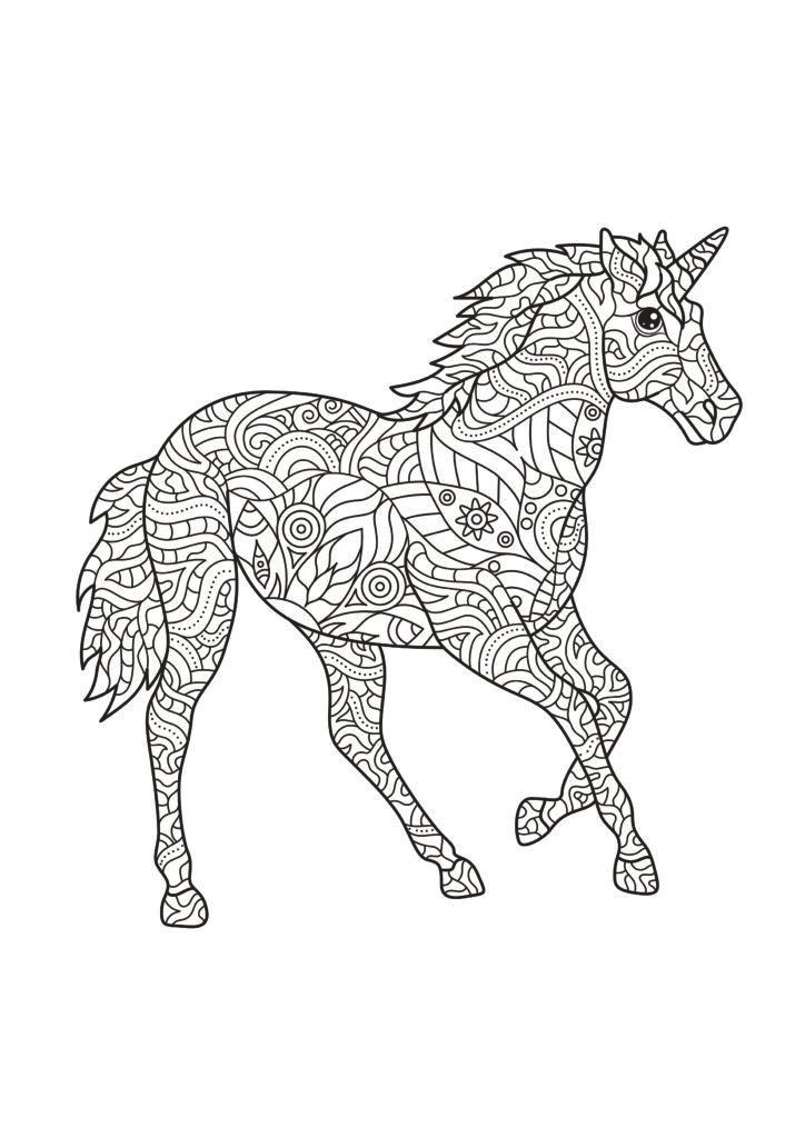 Mein einhorntastisches Mandala Malbuch: 50 wunderschöne Einhorn Mandalas für Kinder ab 8 Jahren zum Ausmalen und Entspannen.