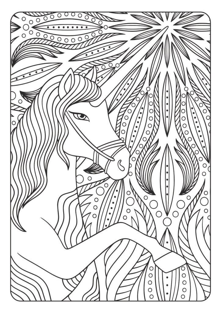 Mein einhorntastisches Mandala Malbuch: 50 wunderschöne Einhorn Mandalas für Kinder ab 8 Jahren.