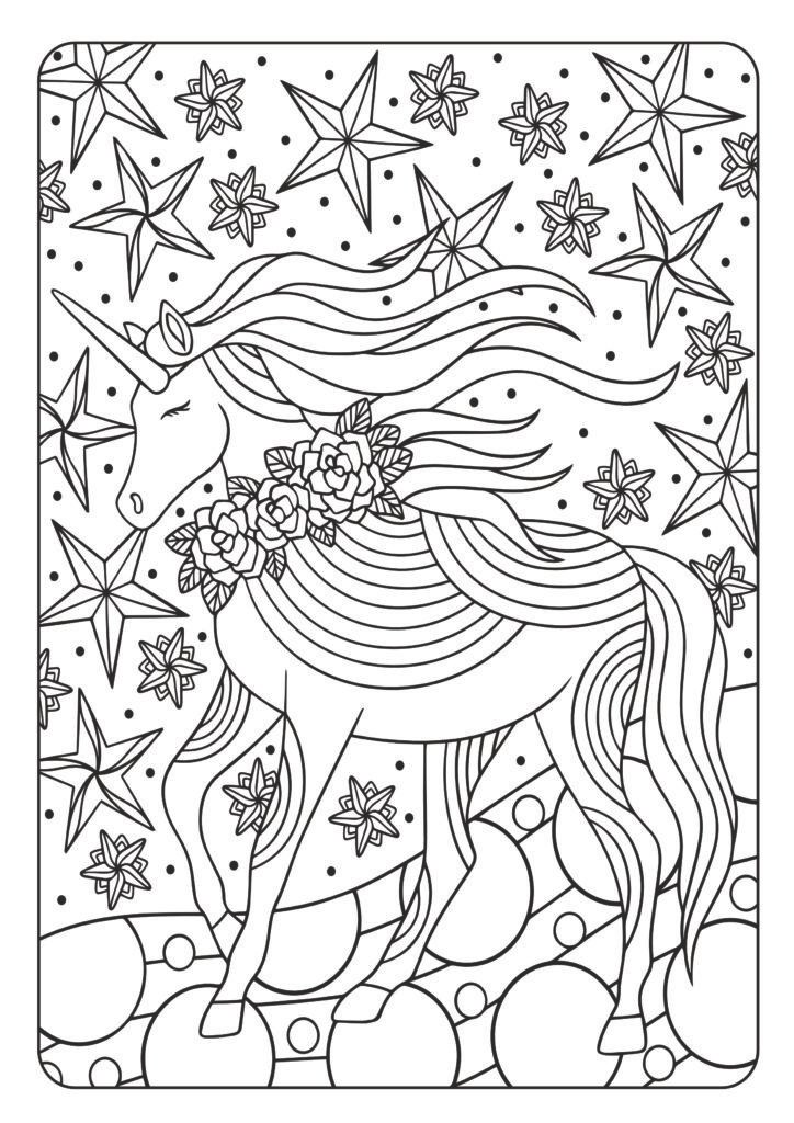 Mein einhorntastisches Mandala Malbuch: 50 wunderschöne Einhorn Mandalas für Kinder ab 8 Jahren.