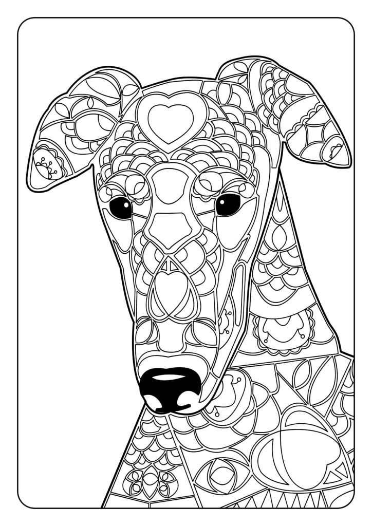 Mein Hunde Mandala Malbuch: 50 wunderschöne Hunde-Mandalas für Kinder ab 8 Jahren zum Ausmalen und Entspannen.