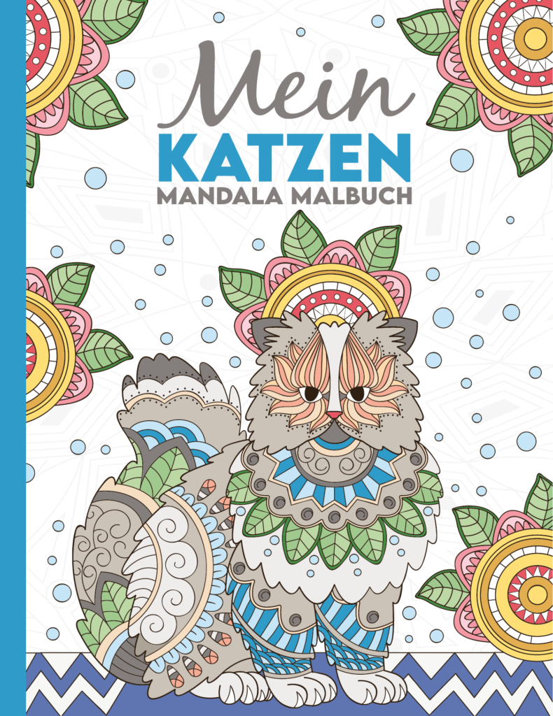 Mein Katzen Mandala Malbuch: 50 wunderschöne Katzen-Mandalas für Kinder ab 8 Jahren zum Ausmalen und Entspannen.