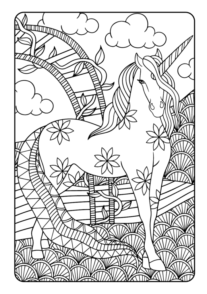 Mein Einhorn Mandala Malbuch: Entdecke 50 wunderschöne Einhorn-Mandalas – Das perfekte Geschenk für kreative Kinder ab 8 Jahren