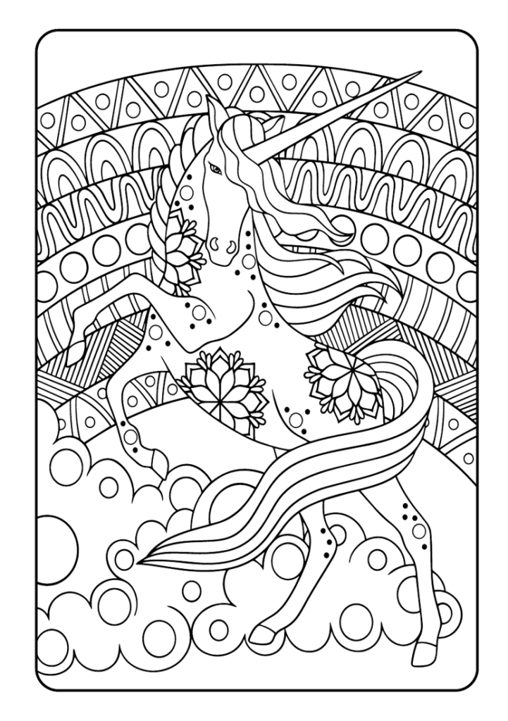 Mein Einhorn Mandala Malbuch: Entdecke 50 wunderschöne Einhorn-Mandalas – Das perfekte Geschenk für kreative Kinder ab 8 Jahren