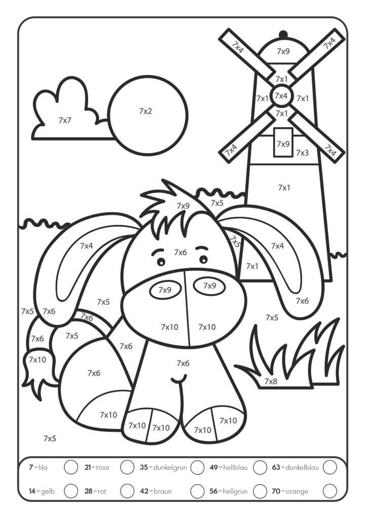 Malen nach Zahlen: Das kleine Einmaleins mit tollen Tiermotiven trainieren. (Rechenfreude, Band 1)