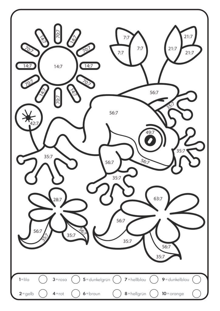 Malen nach Zahlen: Dividieren mit tollen Tiermotiven trainieren. (Rechenfreude, Band 2)