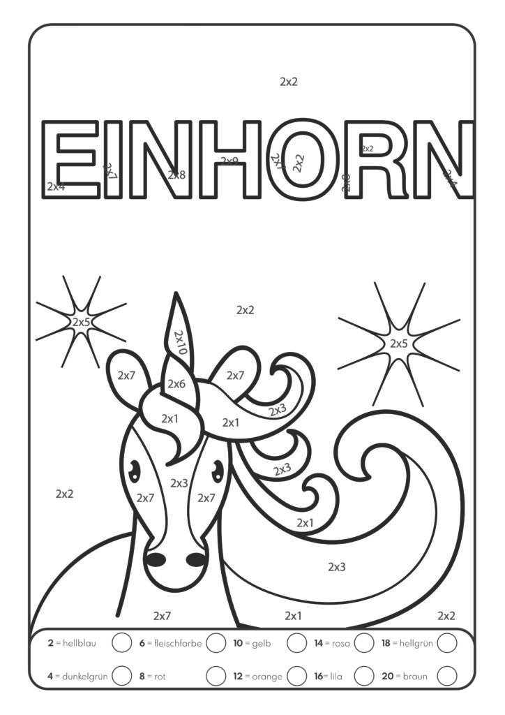 Malen nach Zahlen: Das kleine Einmaleins mit tollen Tiermotiven trainieren. (Rechenfreude, Band 5)