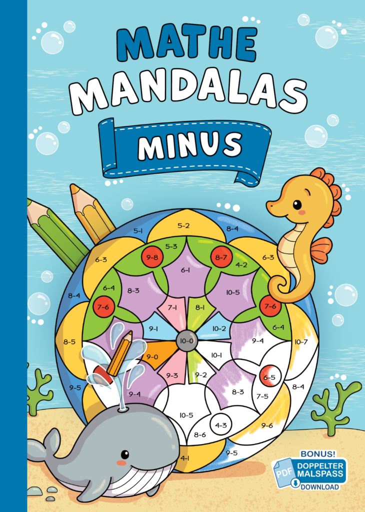 Meine Rechenmandalas: Minus-Rechnen im Zahlenraum von 1-10 mit tollen Rechenmandalas trainieren!