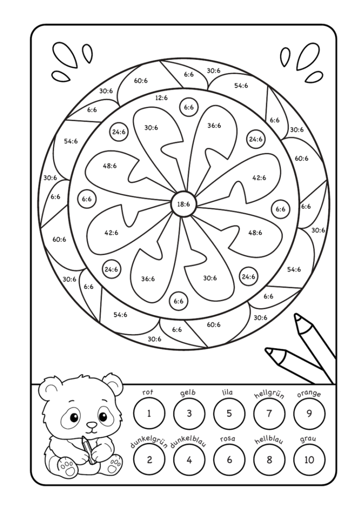 Meine Rechenmandalas: Dividieren mit tollen Rechenmandalas trainieren!
