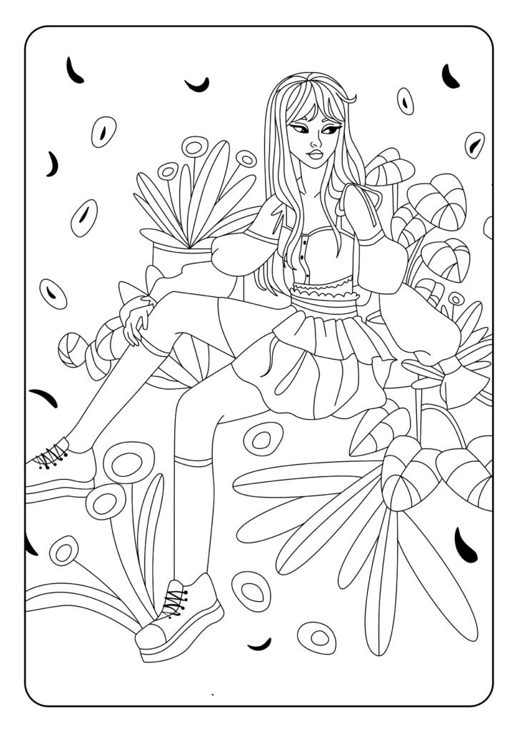 Einzigartig: Wenn der Buntstift auf den Catwalk trifft. Das kreative Malbuch mit 50 wunderschönen Illustrationen für modeverrückte Teens.
