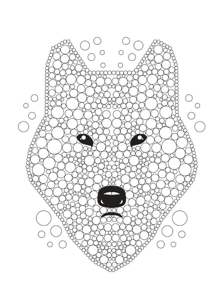 Zirkuläre Magie: Das etwas andere Malbuch mit 50 Tiergesichtern im einzigartigen zirkulären Stil. (Zirkuläre Kunst, Band 1)