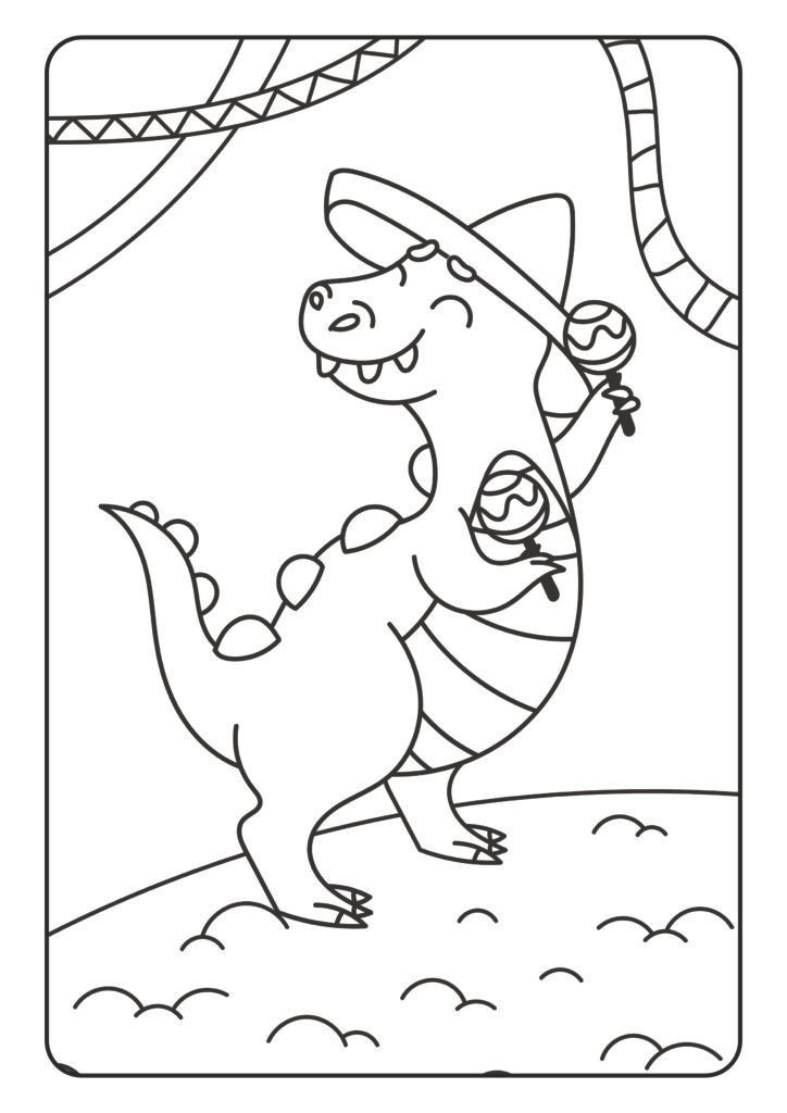 Mein schönstes Malbuch: 50 wunderschöne Dinosaurier-Motive zum Ausmalen für Kinder ab 3 Jahren.