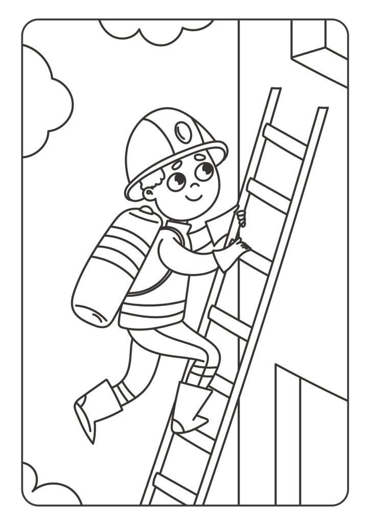 Mein schönstes Malbuch: 50 wunderschöne Feuerwehr-Motive zum Ausmalen und Entspannen für Kinder ab 3 Jahren.