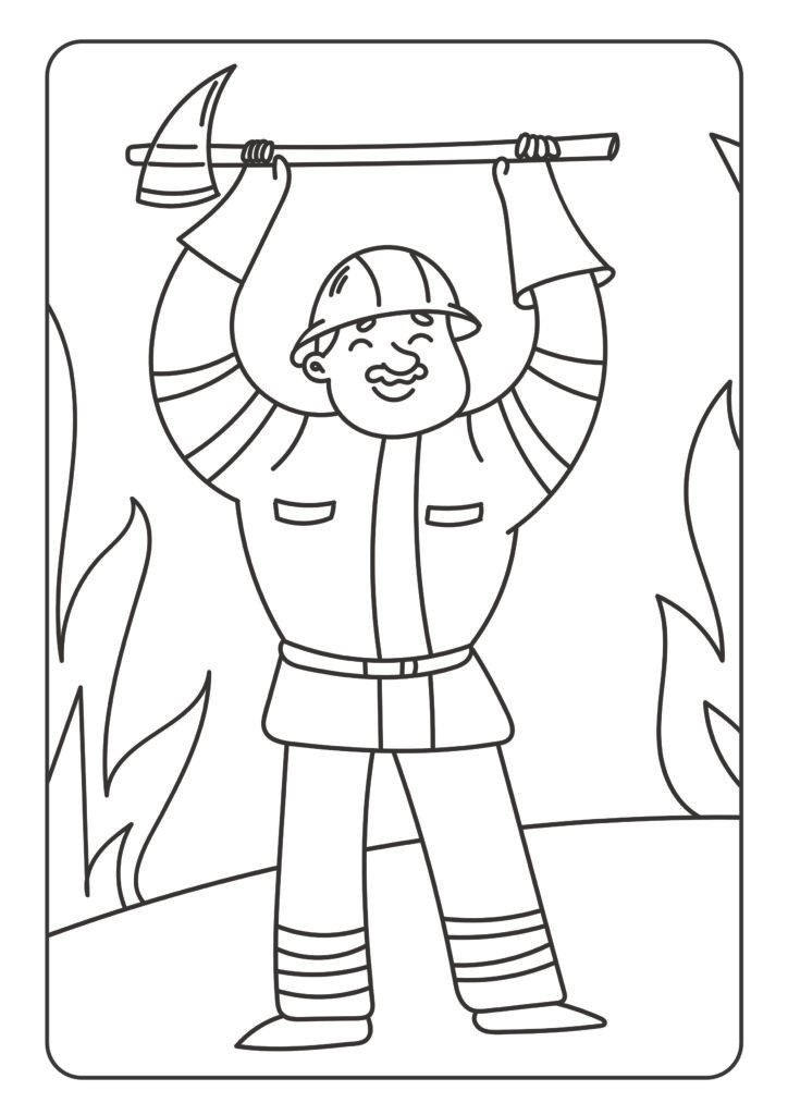 Mein schönstes Malbuch: 50 wunderschöne Feuerwehr-Motive zum Ausmalen und Entspannen für Kinder ab 3 Jahren.