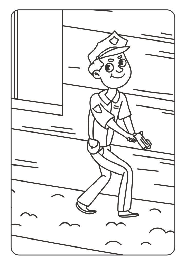 Mein schönstes Malbuch: 50 wunderschöne Polizei-Motive zum Ausmalen für Kinder ab 4 Jahren.