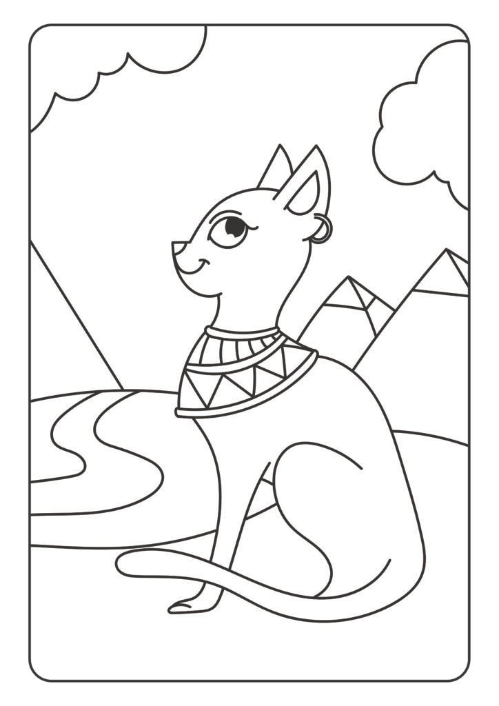 Mein schönstes Malbuch: 50 wunderschöne Ägypten-Motive zum Ausmalen für Kinder ab 3 Jahren.