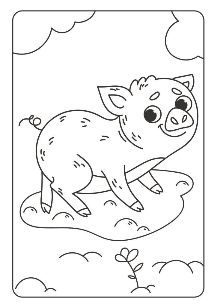 Mein schönstes Malbuch: 50 wunderschöne Tier-Motive zum Ausmalen für Kinder ab 4 Jahren.