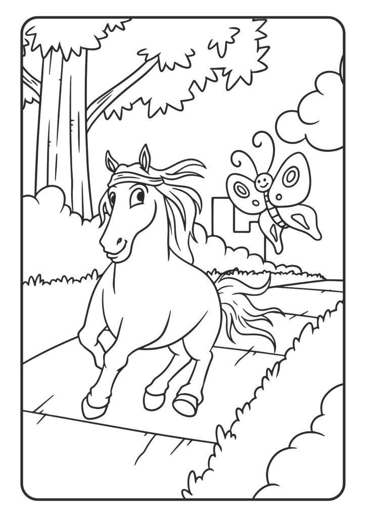 Mein super lustiges Pferde Malbuch: 50 super lustige Pferde zum Ausmalen für Kinder ab 4 Jahren! (Super lustiges Malen, Band 5)