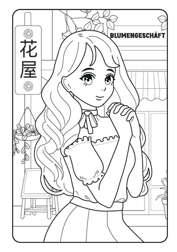 Mein Manga Malbuch: 50 wunderschöne Manga-Motive zum Ausmalen und Entspannen – das ideale Geschenk für kreative Köpfe und angehende Künstler*innen.