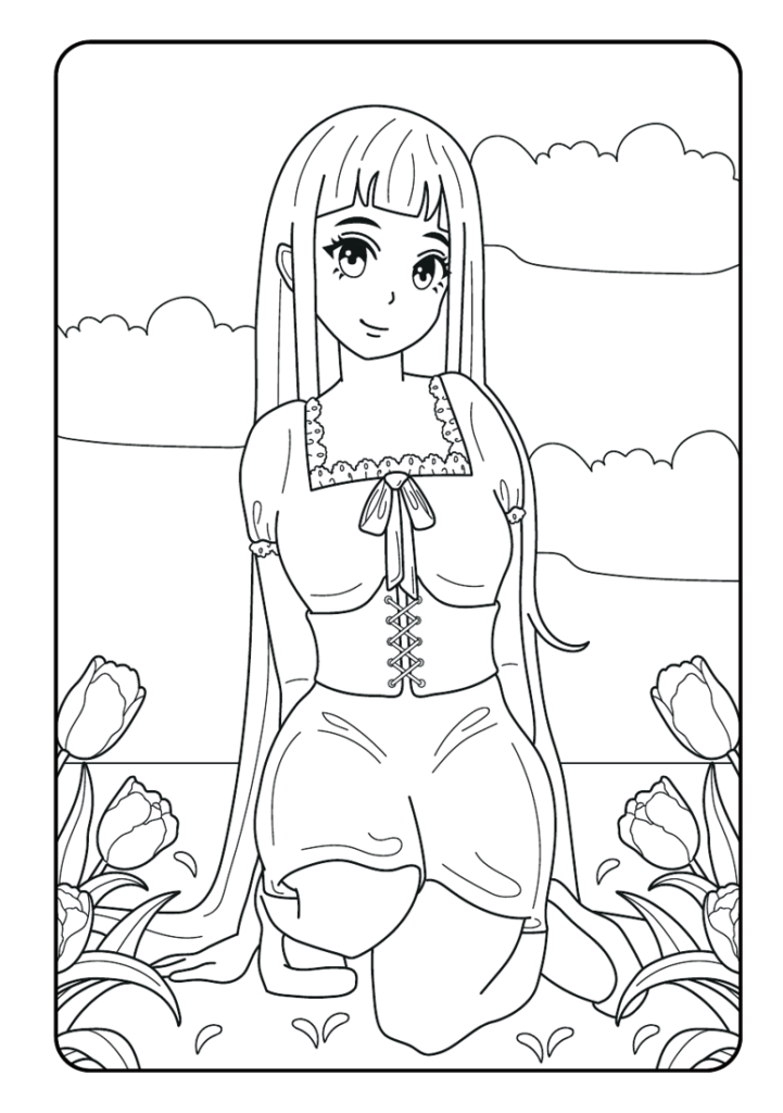 Mein Manga Malbuch: 50 wunderschöne Manga-Motive zum Ausmalen und Entspannen – das ideale Geschenk für kreative Köpfe und angehende Künstler*innen.